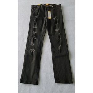 Regal Exchange Black Distressed Jeans Mens Comfort Fit 36x30 And 38x30 Stretch